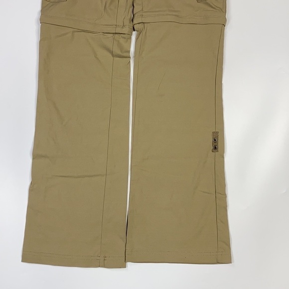 Prana Sage Convertible Hiking Pants Tan Relaxed Fit Straight Leg Size 0 - Picture 3 of 11